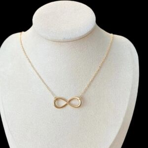 14k Rose  gold plated Infinite Symbol Necklace